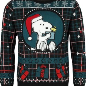 Peanuts Christmas Jumper - Snoopy Julesweater - S till XL - Herrer - multifarvet